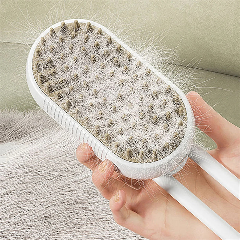 Steamy Cat & Dog Brush: Grooming Made Easy
